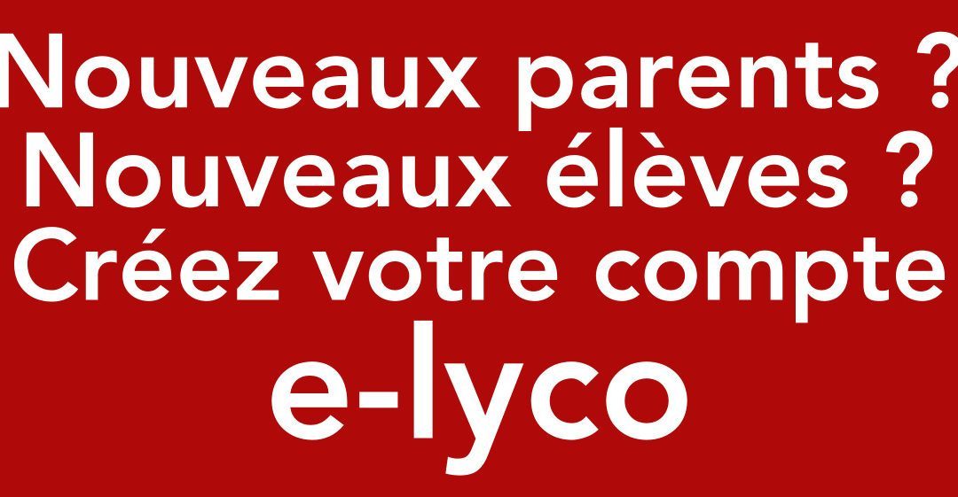 Se connecter à e-lyco en toute simplicité….