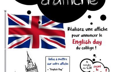 Concours d’affiche for the « English day » !