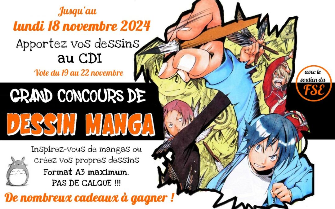 Concours de dessins manga au CDI